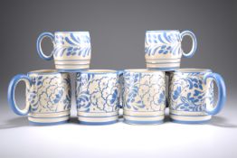 A SET OF SIX GRAY'S POTTERY TANKARDS, CIRCA 1935-45