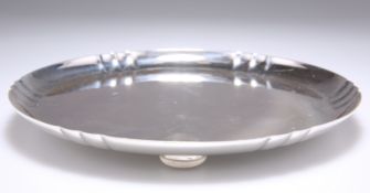 AN ART DECO SILVER DISH