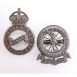 TWO BRONZE BADGES