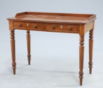 A VICTORIAN MAHOGANY WRITING DESK