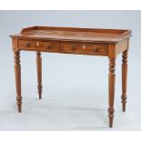 A VICTORIAN MAHOGANY WRITING DESK