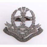 A WWI BRONZE OFFICERS' PATTERN SERVICE DRESS CAP BADGE