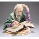 A CAPODIMONTE FIGURE, "THE WRITER"