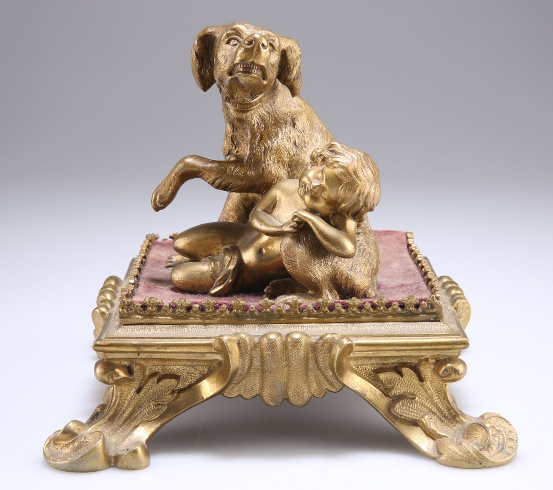 A 19TH CENTURY FRENCH ORMOLU GROUP