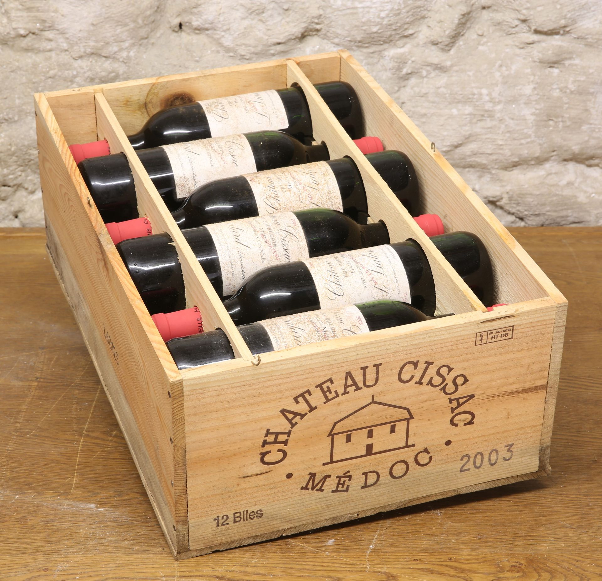 12 BOTTLES (IN OWC) CHATEAU CISSAC CRU BOURGEOIS MEDOC 2003