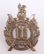 AN OFFICERS' SERVICE DRESS BRONZE PATTERN GLENGARRY BADGE KOSB