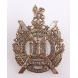 AN OFFICERS' SERVICE DRESS BRONZE PATTERN GLENGARRY BADGE KOSB