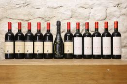 12 BOTTLES MIXED LOT GOOD ITALIAN DRINKING WINES COMPRISING
