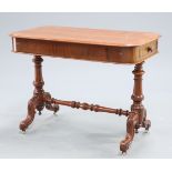 A VICTORIAN MAHOGANY LIBRARY TABLE