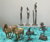 A GROUP OF BRONZES