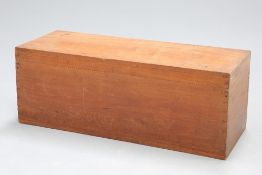 A 19TH CENTURY TEAK TRUNK