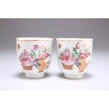 TWO 18TH CENTURY CHINESE PORCELAIN COFFEE CUPS