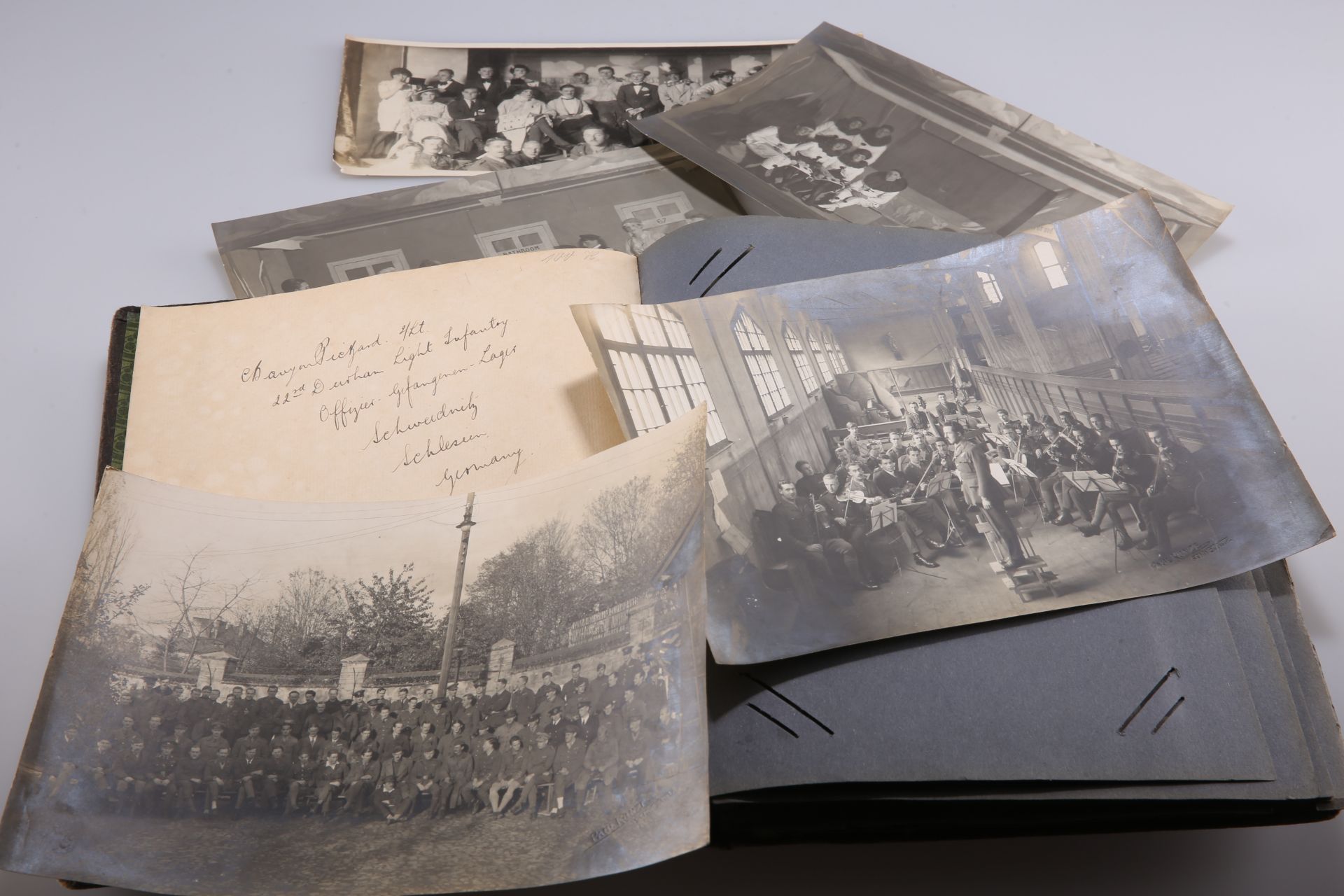 A COLLECTION OF WWI PRISONER OF WAR (POW) LETTERS, A PHOTOGRAPH ALBUM AND TWO WWI MEDALS - Image 7 of 7