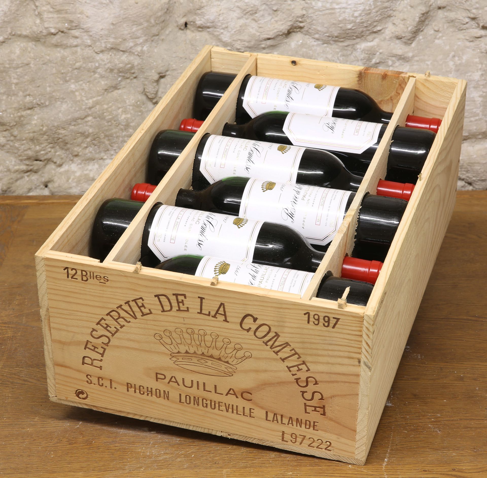 12 BOTTLES (IN OWC) RESERVE DE LA COMTESSE PAUILLAC 1997 SECOND WINE OF CHATEAU PICHON LONGUEVILLE C