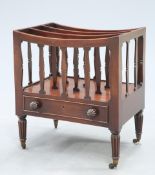 A REGENCY MAHOGANY CANTERBURY