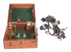 A 19TH CENTURY SEXTANT, BY H. HUGHES & SON, LONDON