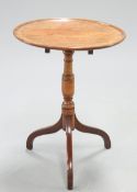 A GEORGE III MAHOGANY TRIPOD TABLE