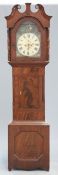 A 19TH CENTURY MAHOGANY 8-DAY LONGCASE CLOCK