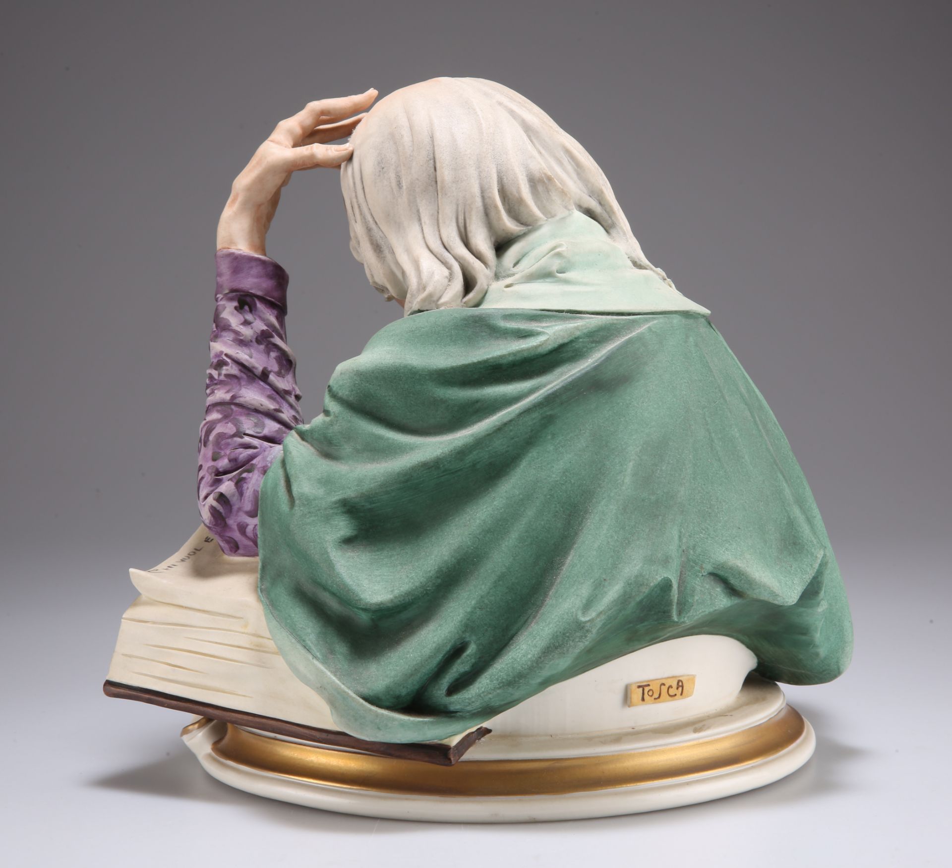 A CAPODIMONTE FIGURE, "THE WRITER" - Image 2 of 2