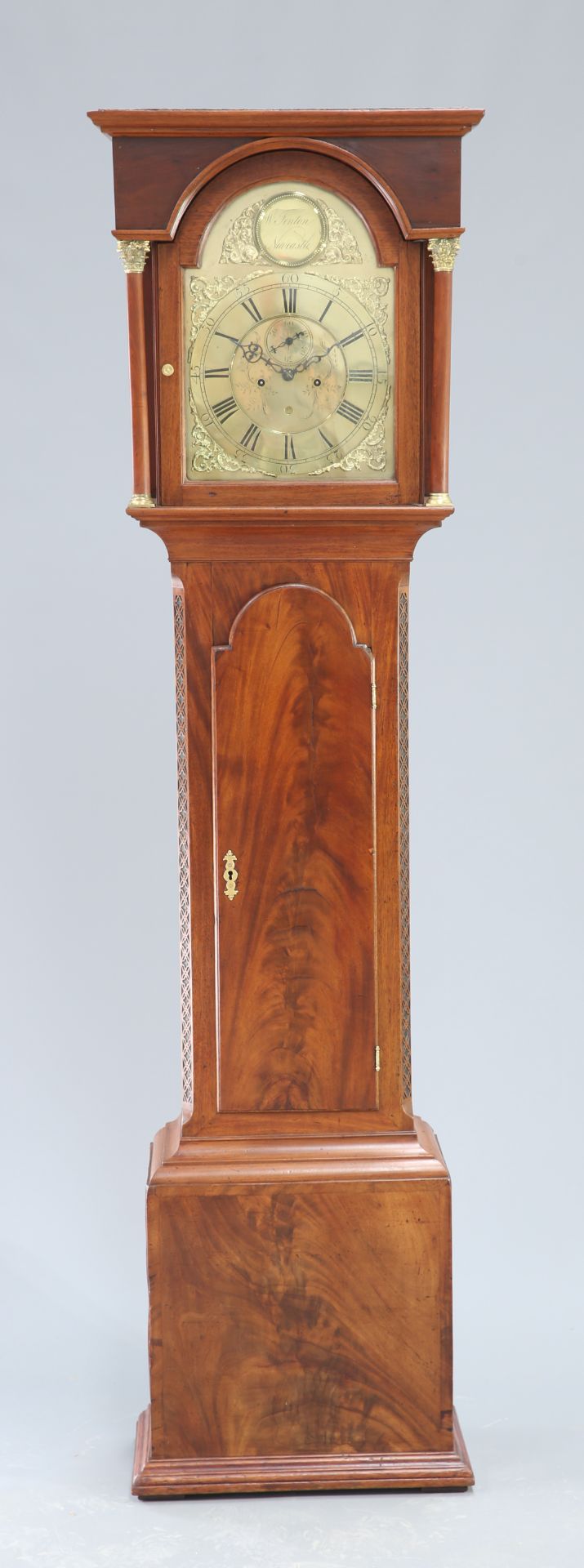 A GEORGE III MAHOGANY 8-DAY LONGCASE CLOCK