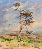 FREDERICK (FRED) LAWSON (1888-1968), TREE IN A LANDSCAPE