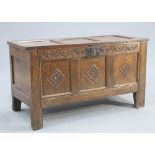 A LATE 17TH CENTURY OAK COFFER