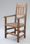 A 19TH CENTURY SCOTTISH VERNACULAR BEECH CHILDS CHAIR