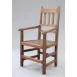 A 19TH CENTURY SCOTTISH VERNACULAR BEECH CHILDS CHAIR