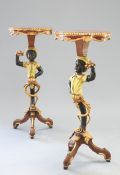 A PAIR OF FIGURAL TORCHERES