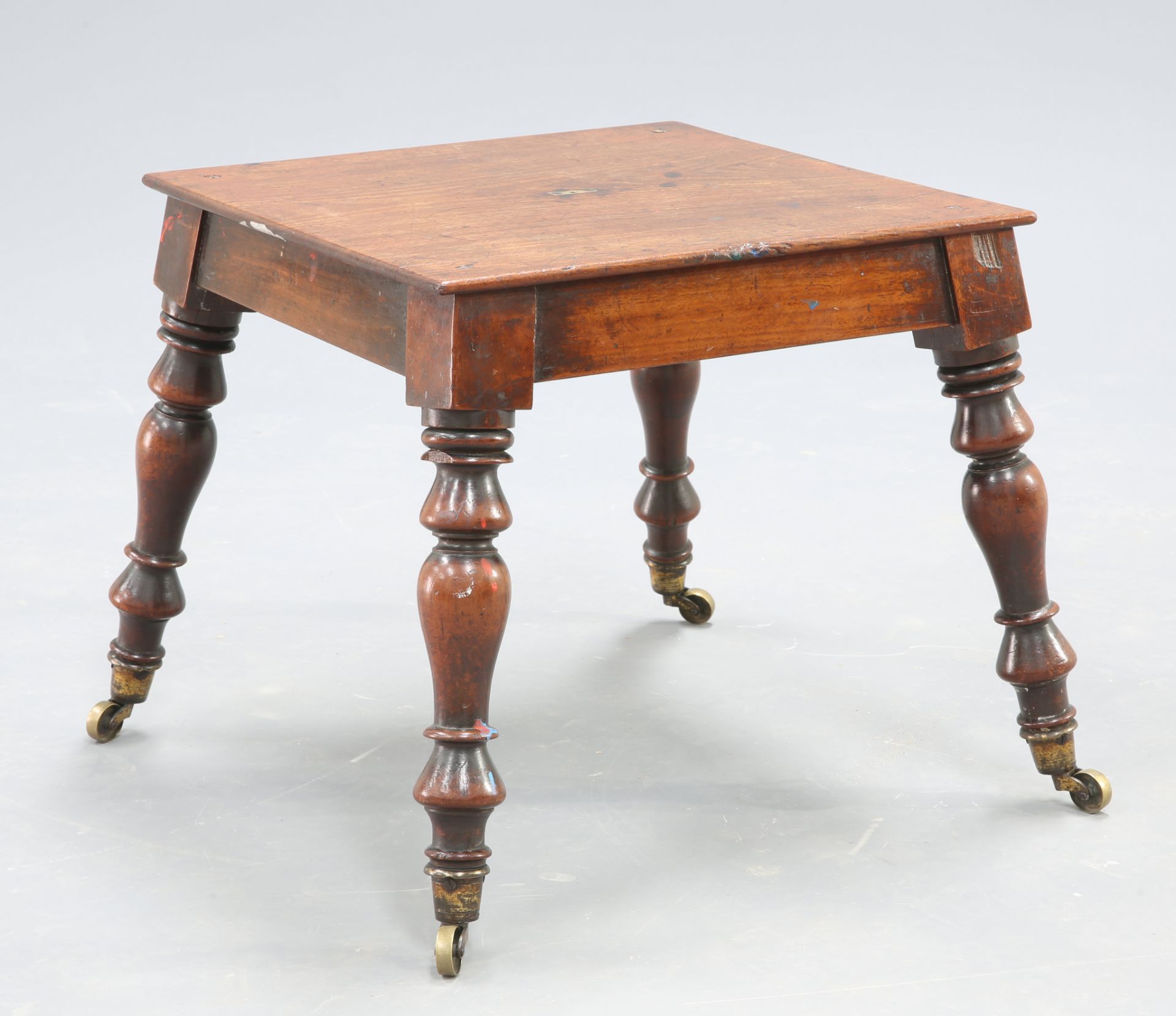 A 19TH CENTURY MAHOGANY CHILD'S CHAIR AND STAND - Image 2 of 3