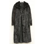 A VINTAGE BLACKGLAMA DARK RANCH MINK COAT