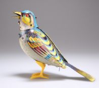 A GERMAN GNK TINPLATE CLOCKWORK BIRD