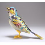 A GERMAN GNK TINPLATE CLOCKWORK BIRD