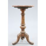A 19TH CENTURY ROSEWOOD TRIPOD TABLE