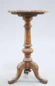 A 19TH CENTURY ROSEWOOD TRIPOD TABLE