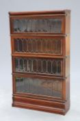 AN EARLY 20TH CENTURY GLOBE-WERNICKE MAHOGANY BOOKCASE