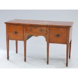 A GEORGE III STYLE MAHOGANY SIDEBOARD