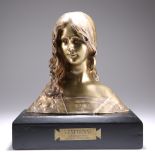 DELAGRANGE, AN ART NOUVEAU BRONZE BUST