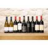 9 BOTTLES MIXED LOT GOOD ITALIAN DRINKING WINES COMPRISING :