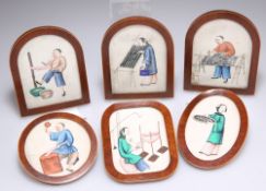 A SET OF SIX 19TH CENTURY CHINESE MINIATURES