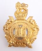 AN OFFICERS' LAST PATTERN GILT GLENGARRY BADGE