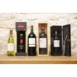 5 BOTTLES INCLUDING 3 MAGNUMS MIXED LOT OF EXCELLENT AND INTERESTING WINES TO INCLUDE PENFOLDS BIN 3