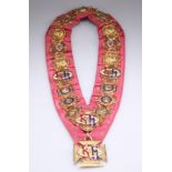 A ROYAL ORDER OF ANTEDILUVIAN BUFFALOES CEREMONIAL CHAIN