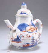 AN 18TH CENTURY CHINESE IMARI TEAPOT AND COVER