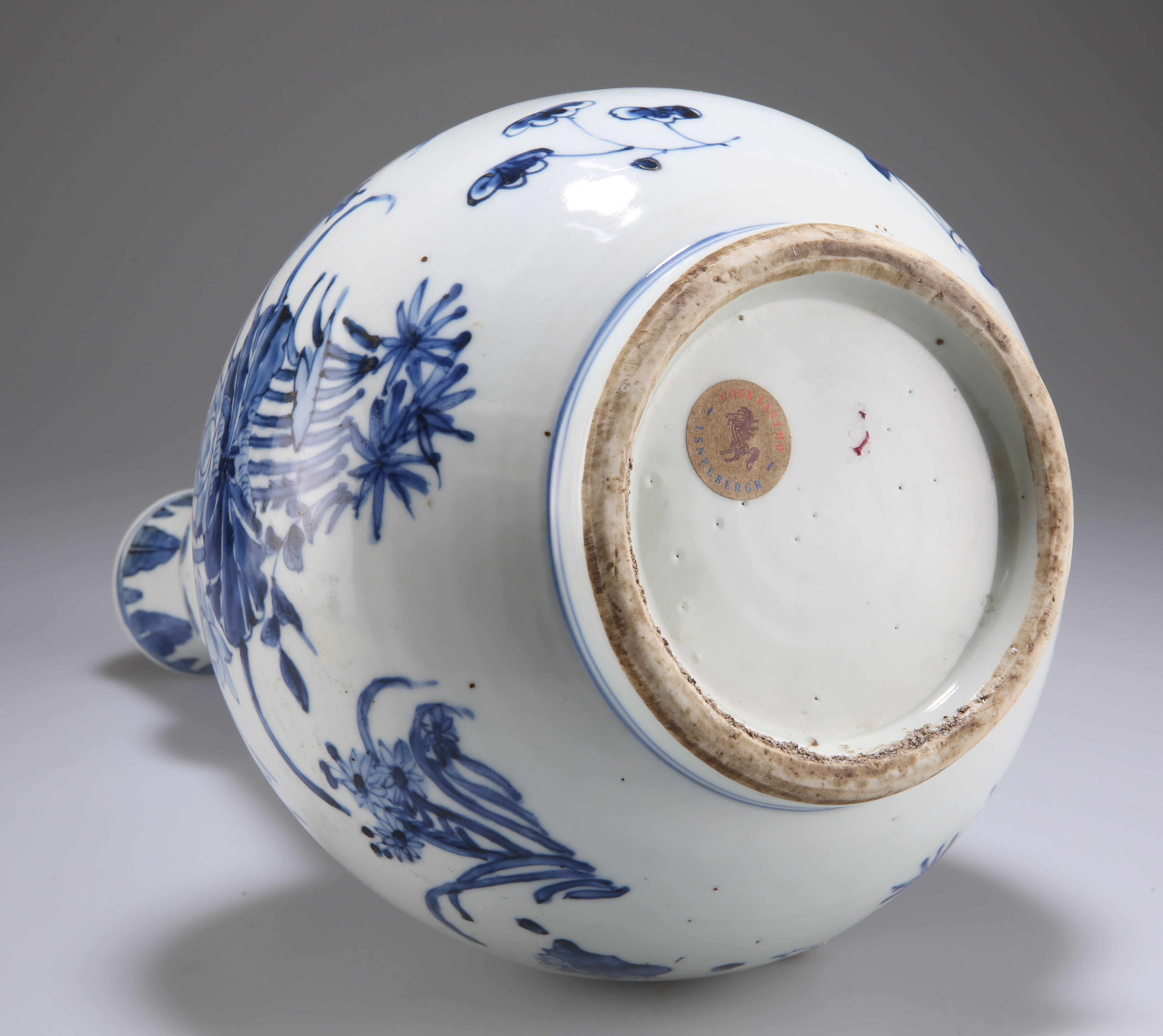 A CHINESE BLUE AND WHITE GOURD VASE - Image 4 of 4