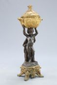 A VERY LARGE FRENCH 19TH CENTURY FIGURAL JARDINIERE