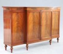 A REGENCY STYLE CROSSBANDED MAHOGANY CHIFFONIER