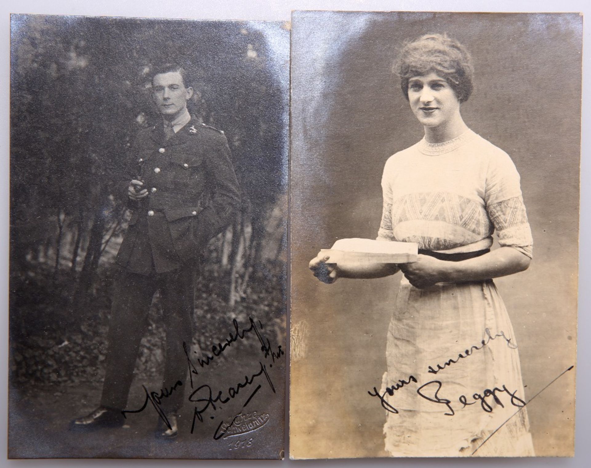 A COLLECTION OF WWI PRISONER OF WAR (POW) LETTERS, A PHOTOGRAPH ALBUM AND TWO WWI MEDALS - Image 6 of 7