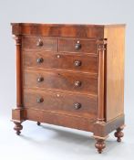 A VICTORIAN MAHOGANY SCOTCH CHEST