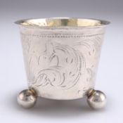 AN 18TH CENTURY NORWEGIAN SILVER BEAKER